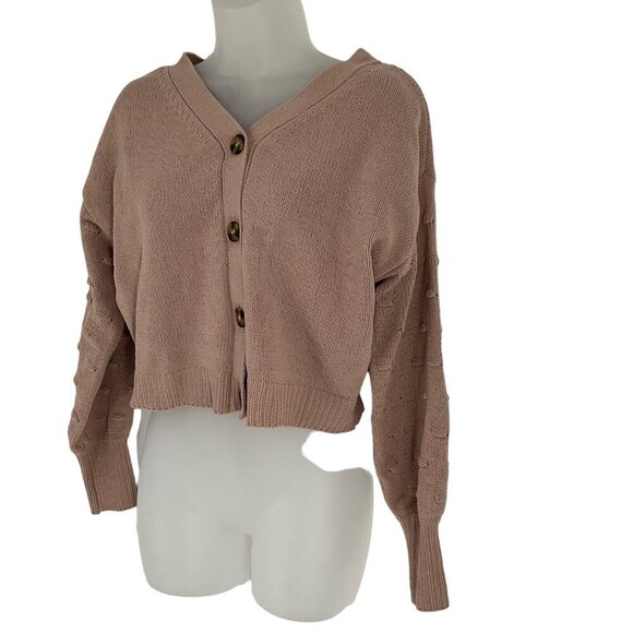 Moon & Madison Womens Knit Button-Up Cardigan Sweater Medium - Picture 9 of 11